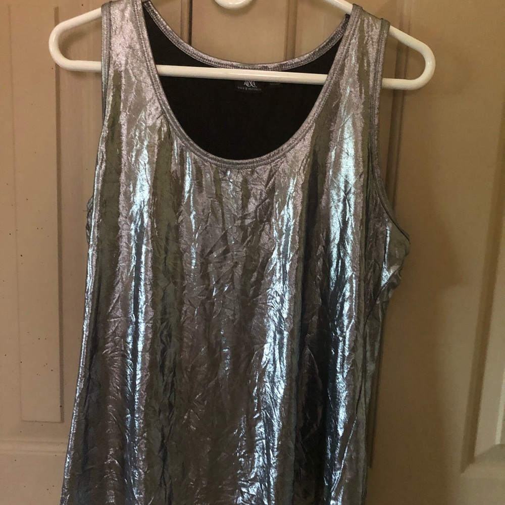 Rock and Republic silver tank top